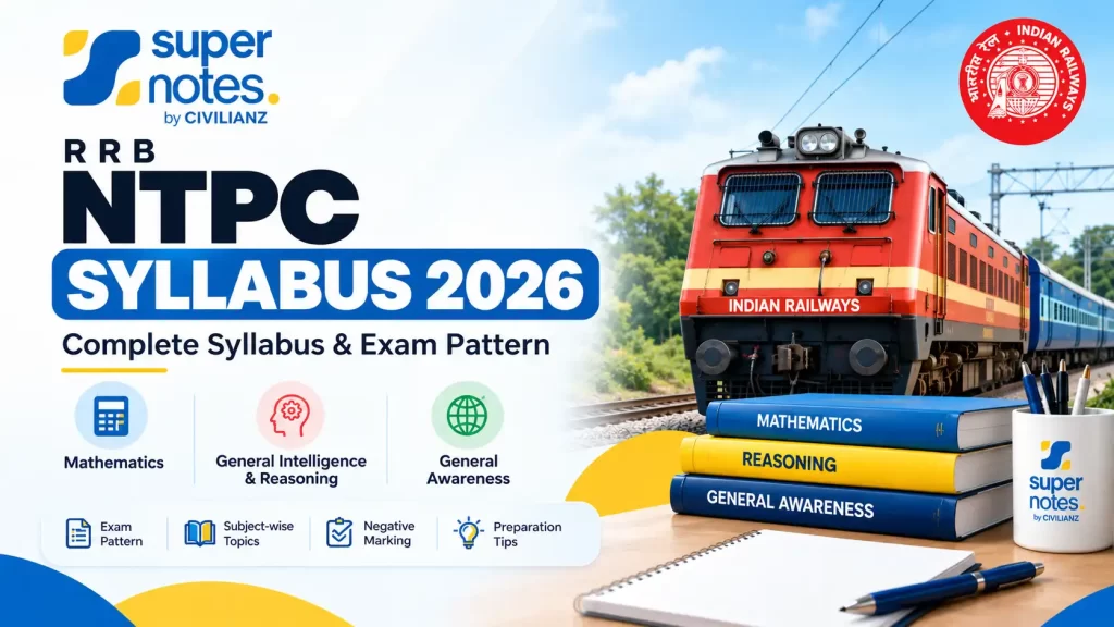 RRB NTPC Syllabus 2026 – Complete Syllabus and Exam Pattern | Super Notes by Civilianz