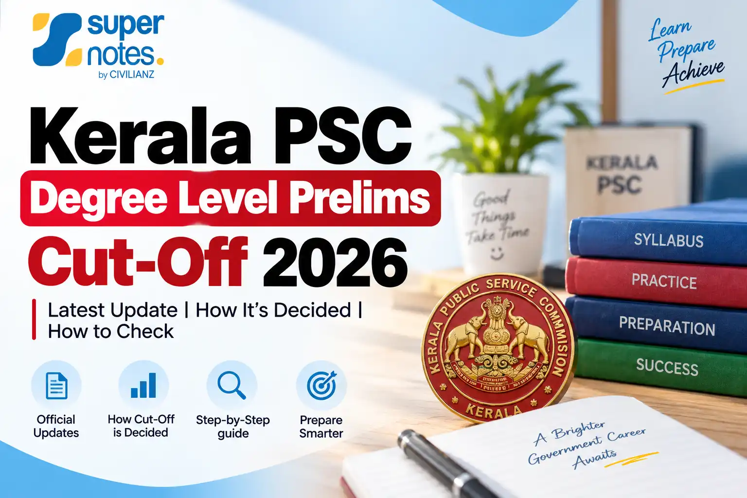 Degree Prelims 2026 Cutoff – Kerala PSC Degree Level Prelims Cut-Off 2026 | Super Notes by Civilianz