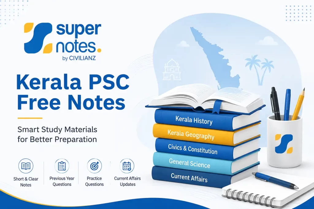 Kerala PSC free notes and study materials for exam preparation
