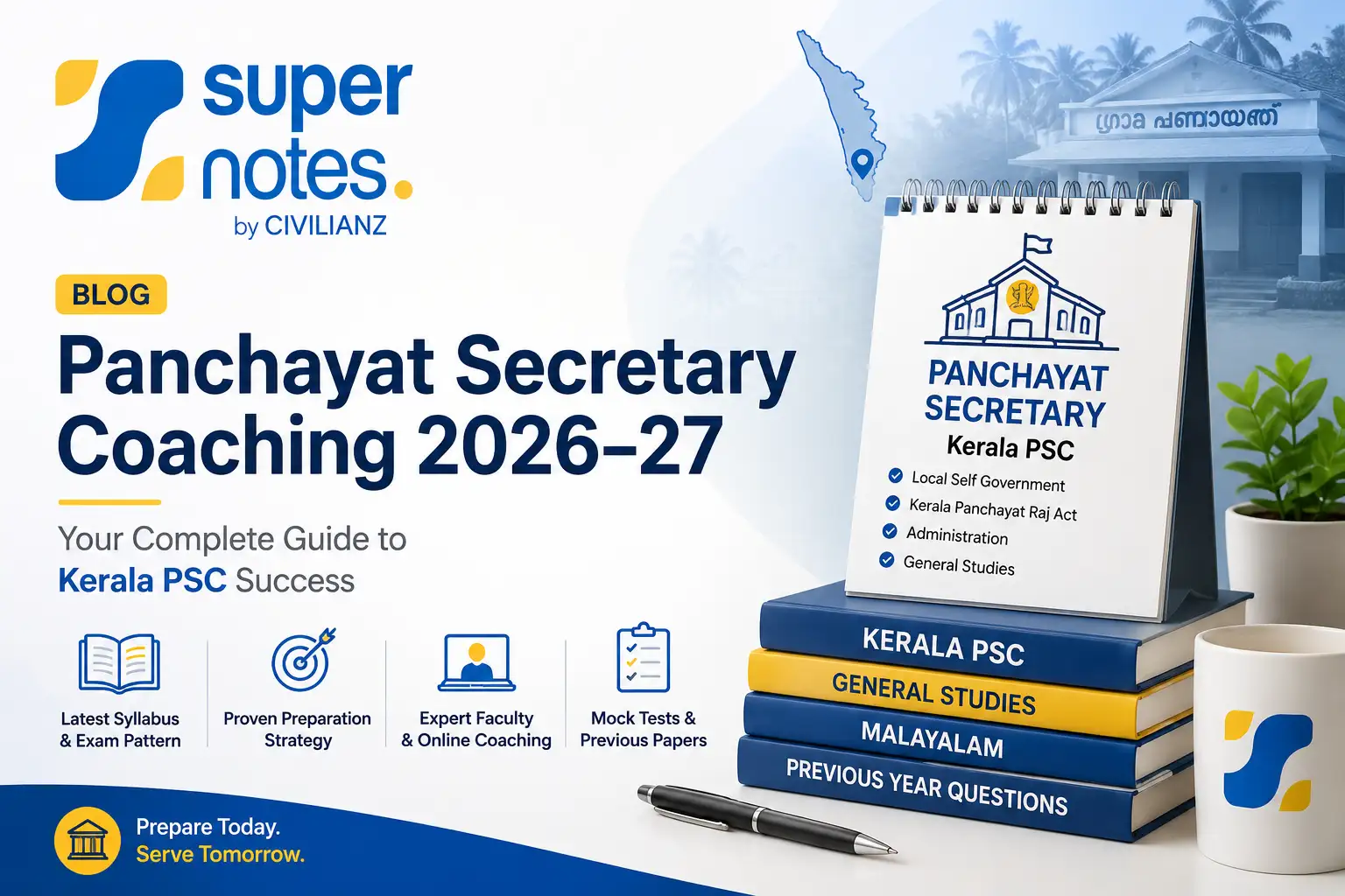 Panchayat Secretary Coaching 2026-27 Kerala PSC – Super Notes by Civilianz