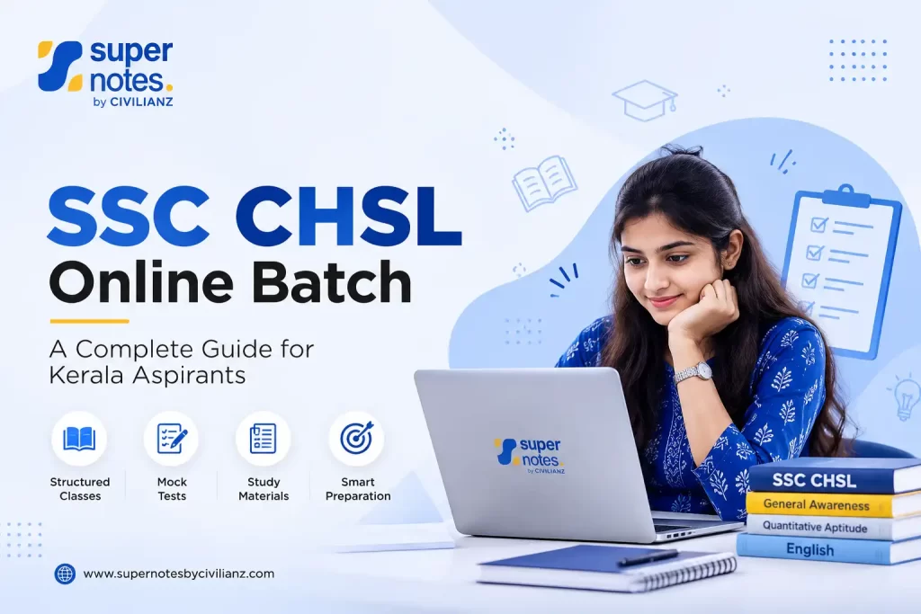 Super Notes by Civilianz SSC CHSL Online Batch Kerala