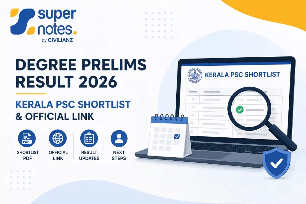 Degree Prelims Result 2026 – Kerala PSC Shortlist and Official Link