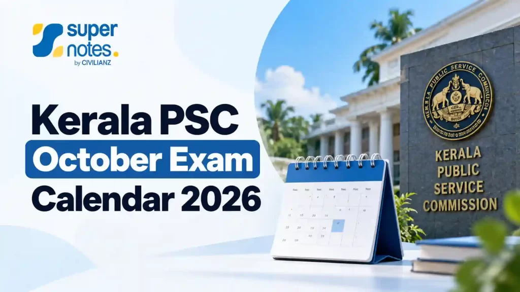 Kerala PSC October Exam Calendar 2026 – SuperNotes