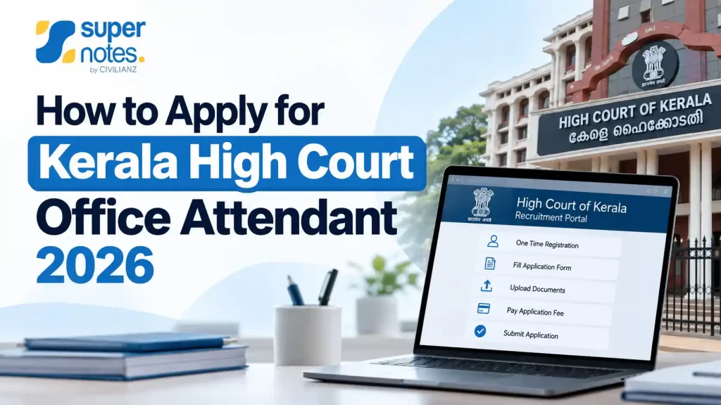 How to Apply for Kerala High Court Office Attendant 2026